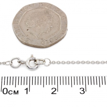 9ct white gold 16 inch belcher Chain